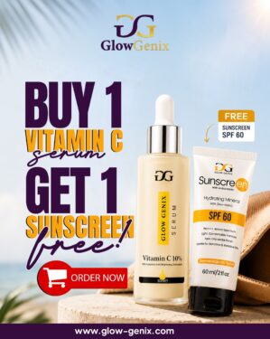 Sunscreen SPF 60 Hydrating Mineral +10% Vitamin C Serum  30ml
